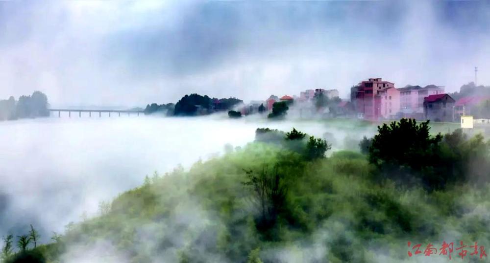 “雨后贛江新區(qū)：云霧繚繞，人間仙境！